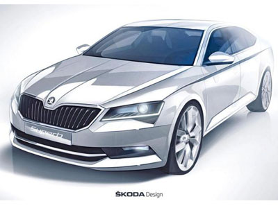 Το πρώτο σκίτσο της νέας Superb